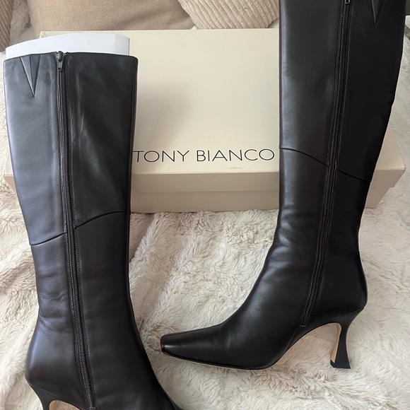 Tony Bianco Fantasy Black Venice Heeled Boot - Picture 2 of 5